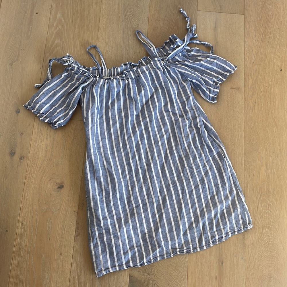 Lucky Brand Blue and White Striped Dress